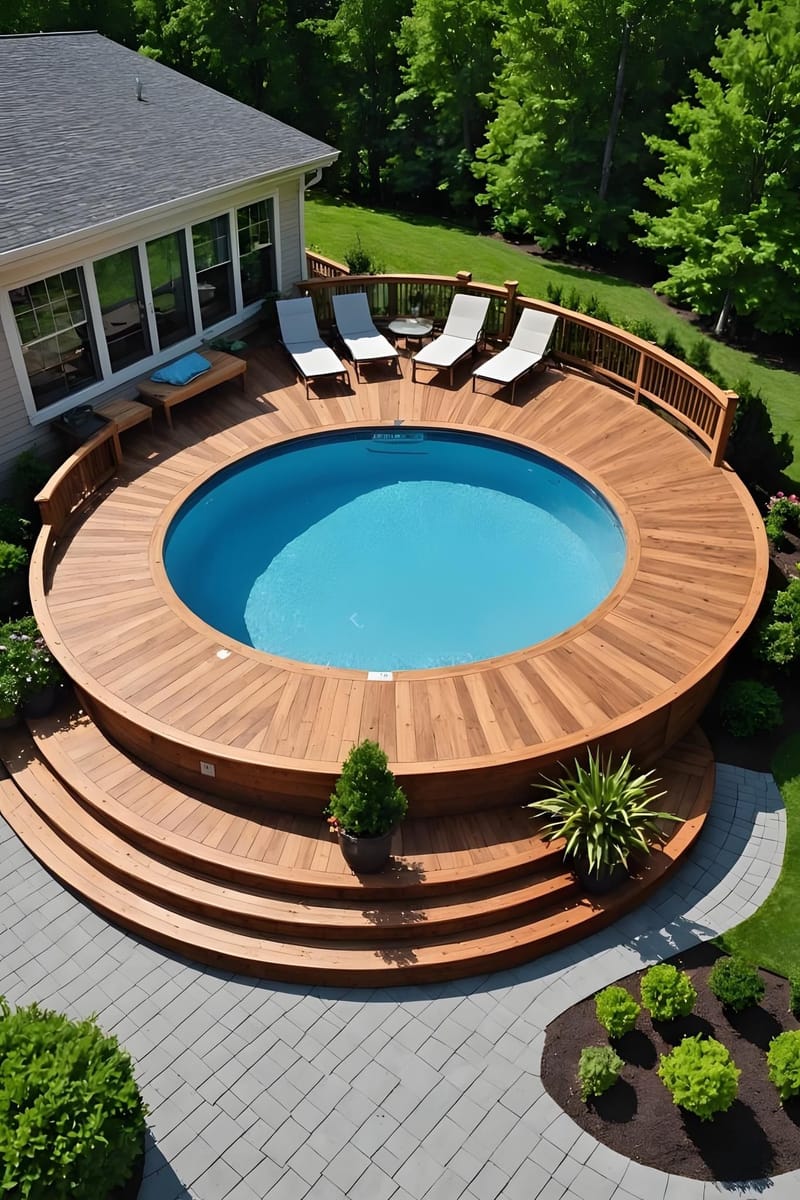 above ground round pool decks 3