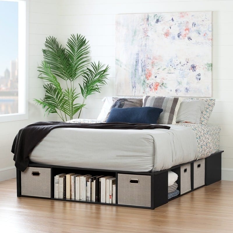 Beyond the Basics Clever Ways to Organize Under Your Platform Bed 3