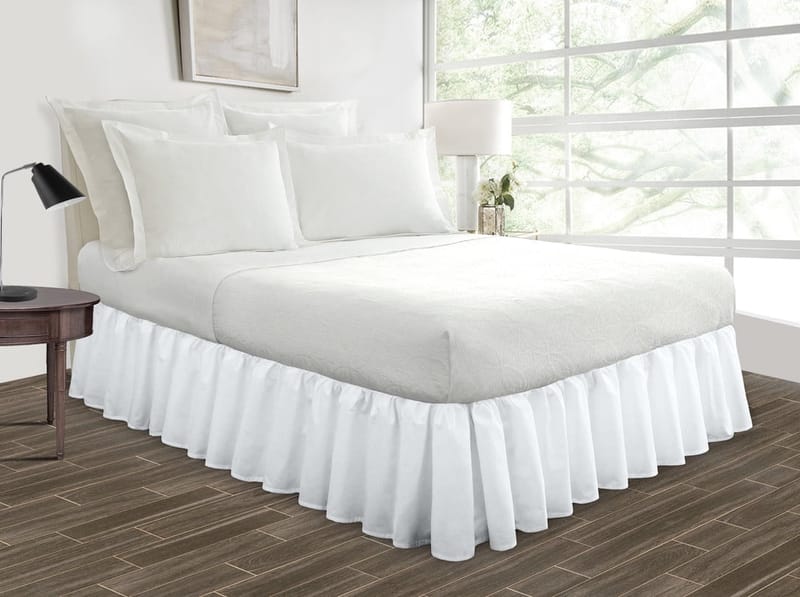 Beyond the Basics How a King Size White Bed Skirt Transforms Your Space 1