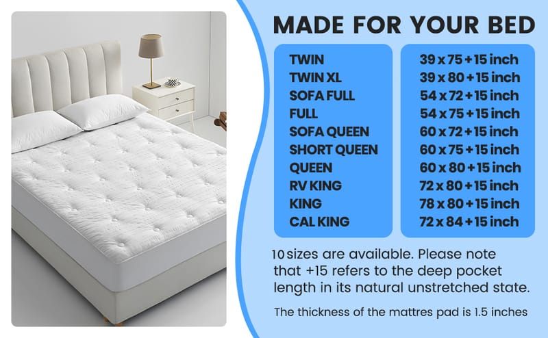 Beyond the Basics What You Need to Know About Twin Mattress Pad Dimensions 3