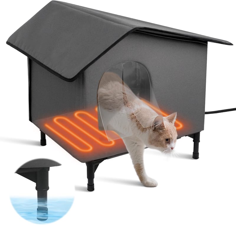 Beyond the Sunbeam How Heated Cat Beds Enhance Outdoor Cat Comfort 2