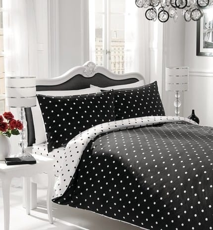 black white polka dot bedding 4