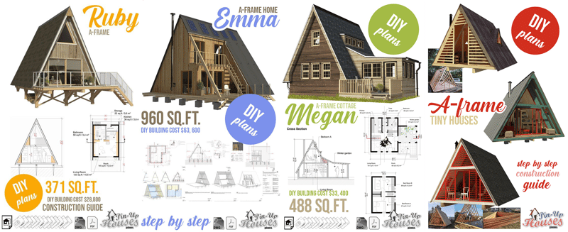 blueprint a frame house plans free pdf 3