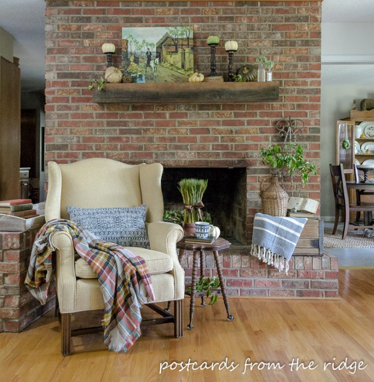 Bringing Warmth and Personality to Your Red Brick Fireplace Mantel 2