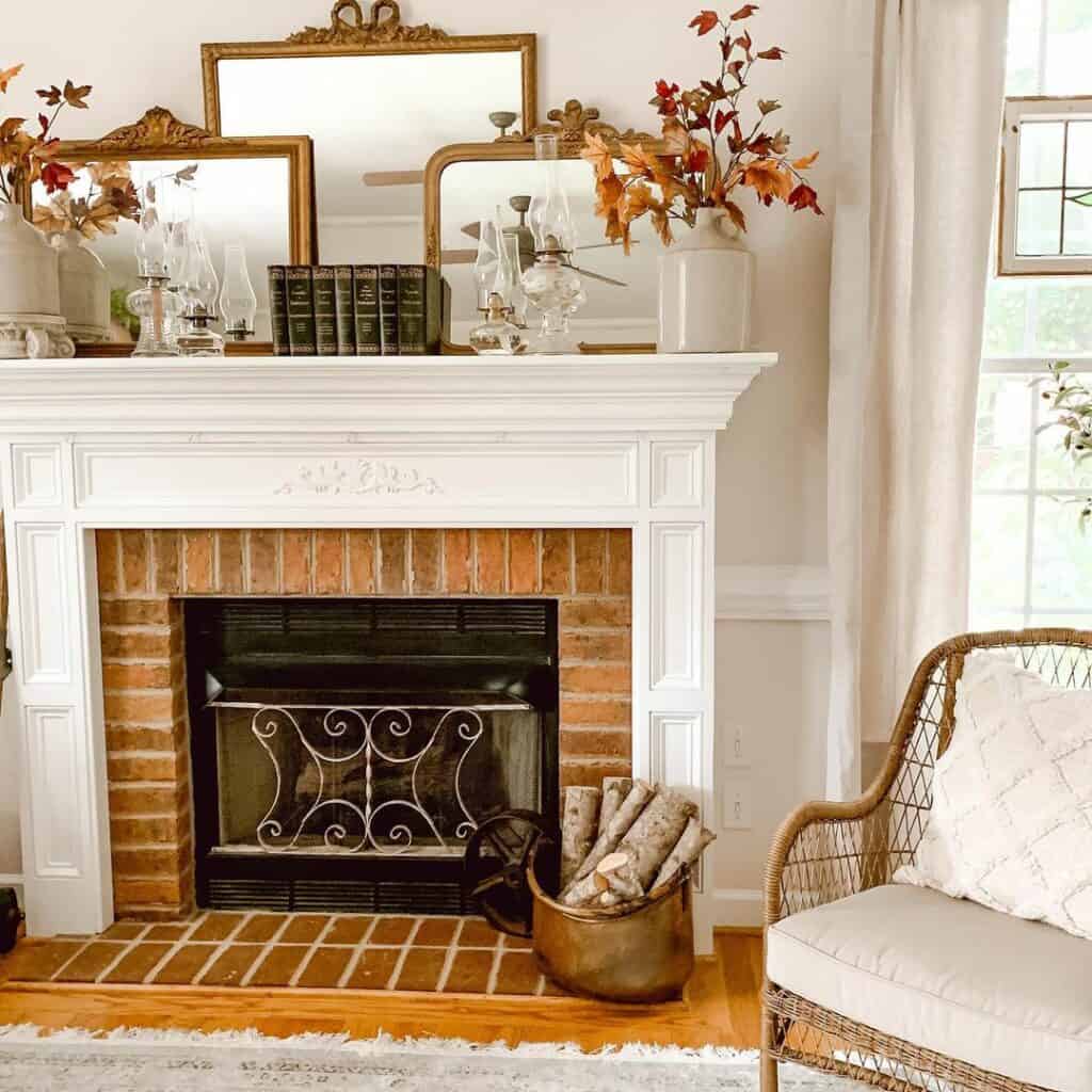 Bringing Warmth and Personality to Your Red Brick Fireplace Mantel 4