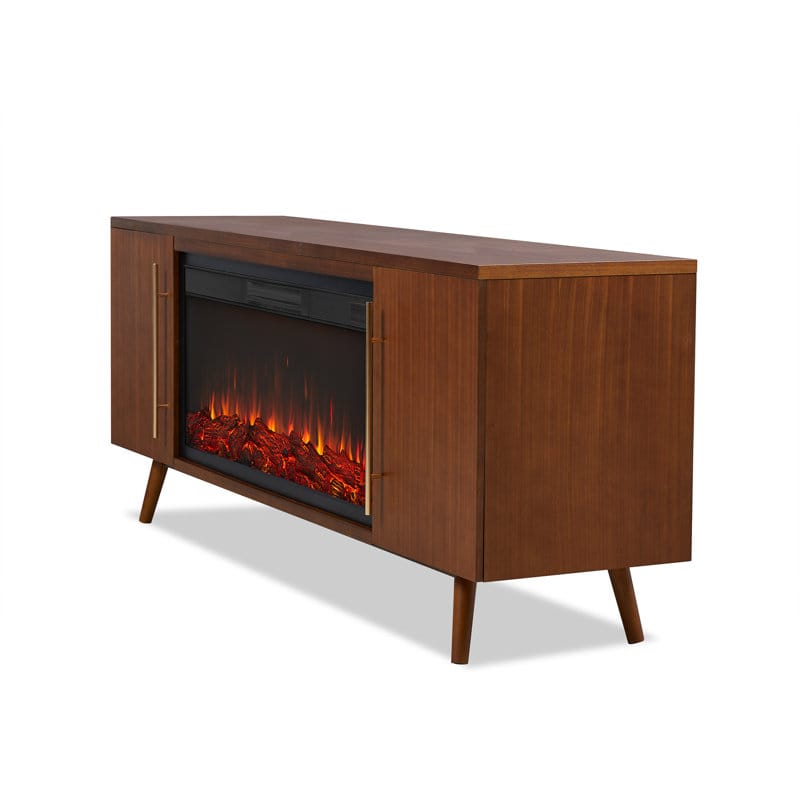 Bringing Warmth and Style Home The Mid Century Fireplace TV Stand Story 5