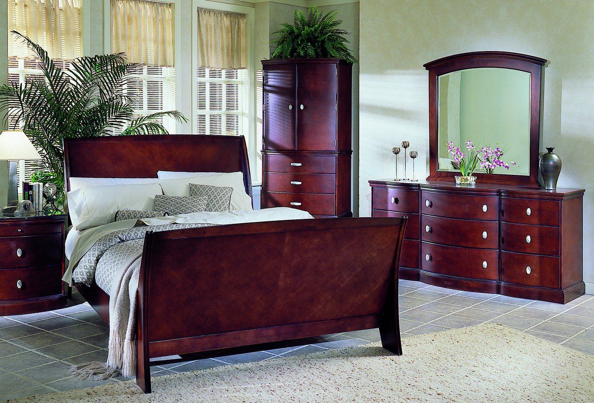 Bringing Warmth Home Modern Cherry Wood Bedroom Sets Unveiled 4