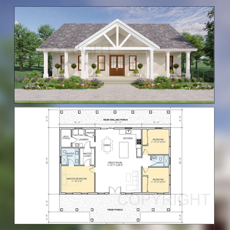 building plan for 1500 square feet 3