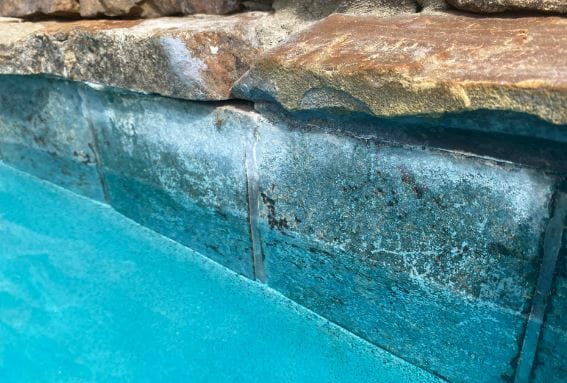 calcium deposits on bottom of pool 4