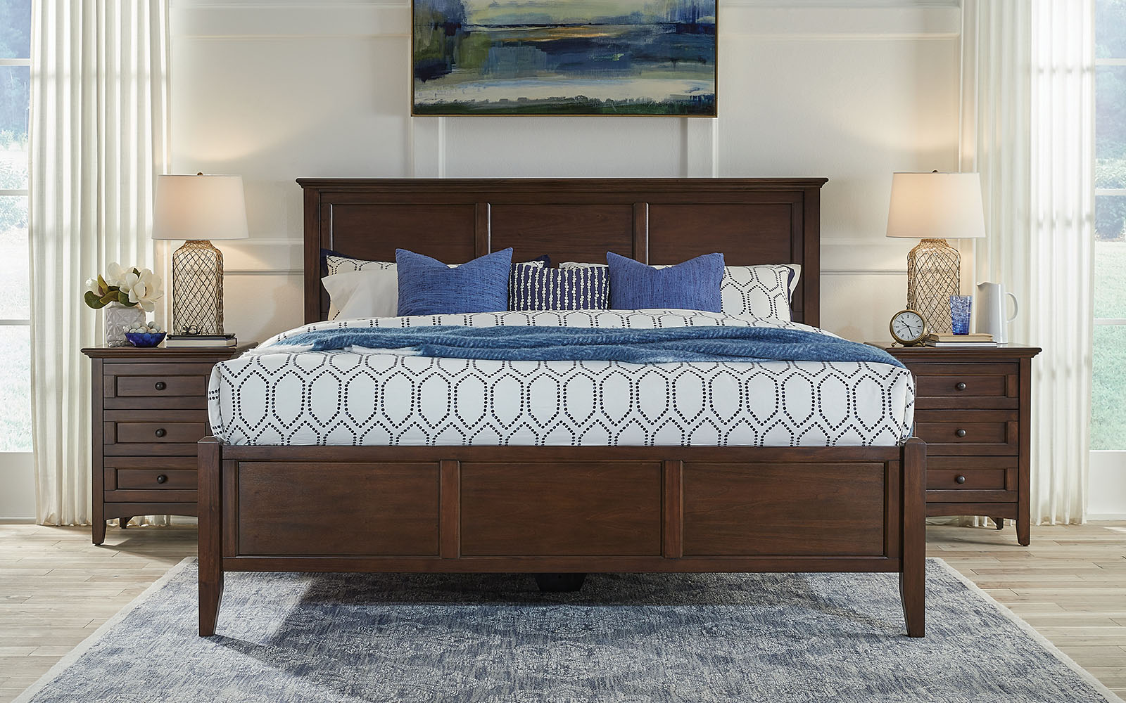 california king bed frame wood 4