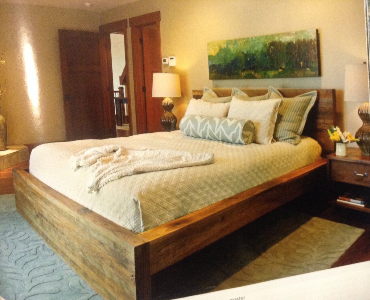 california king bed frame wood 5