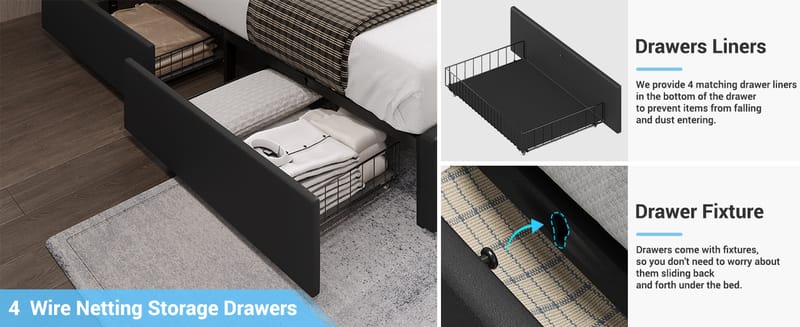 california king bedframe with storage 5