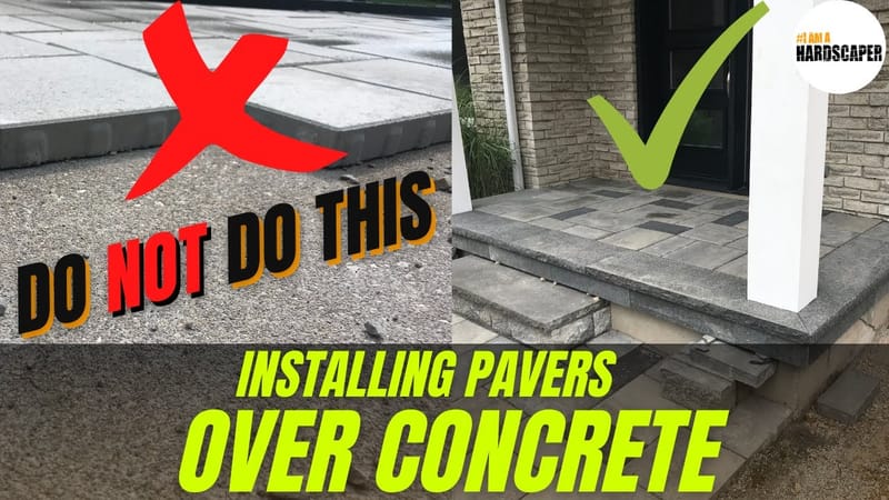 can you place pavers over concrete 1