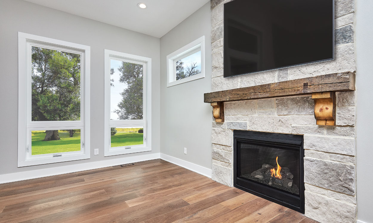 can you put a tv above a wood burning fireplace 4