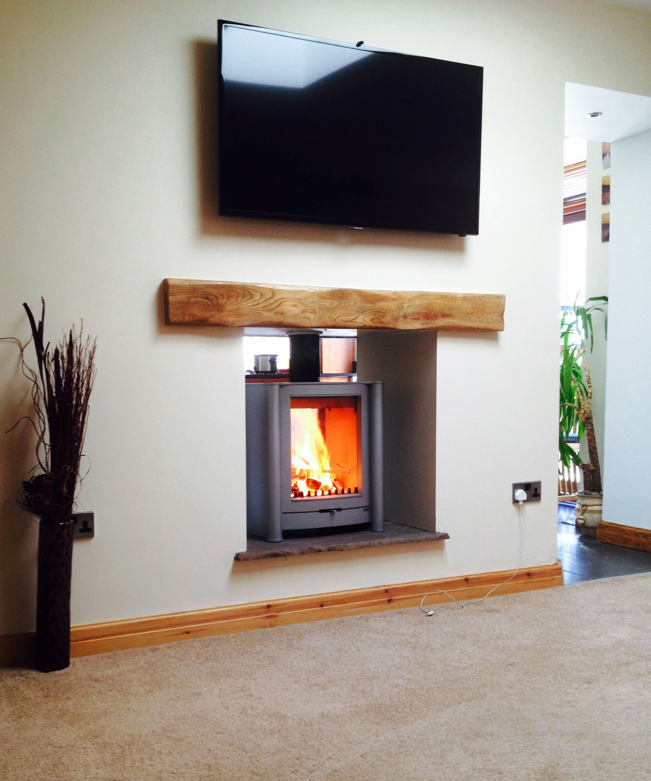 can you put a tv above a wood burning fireplace 5