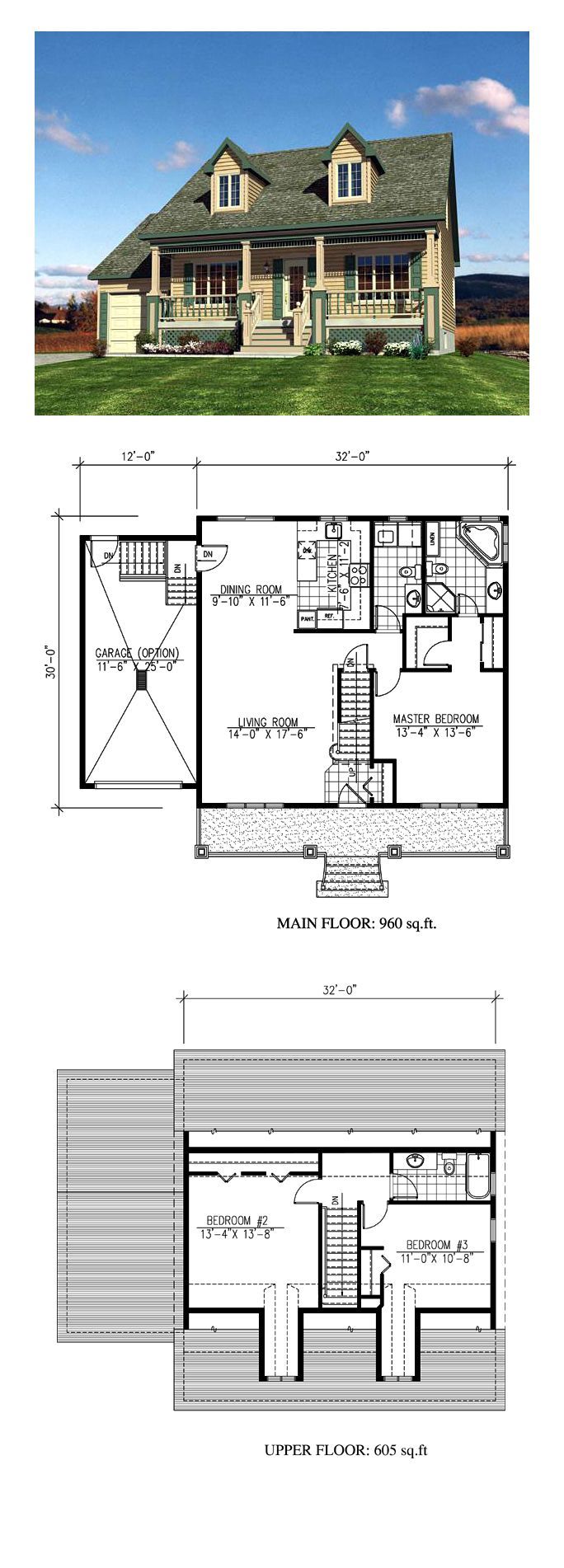 cape cod house floor plans 1