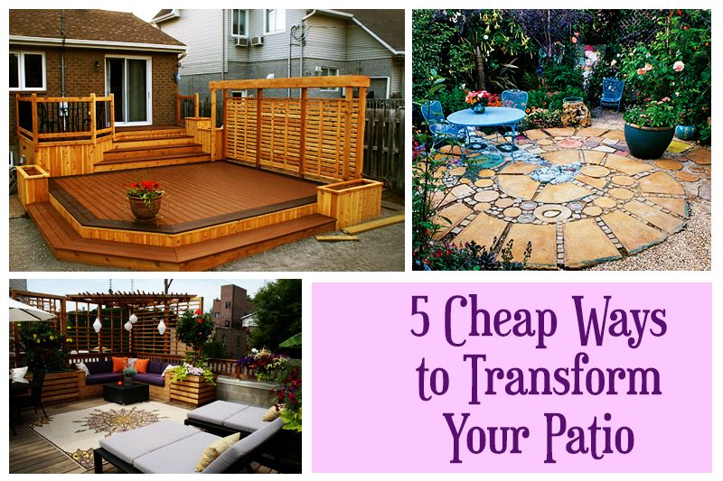 cheapest way to build a patio 1