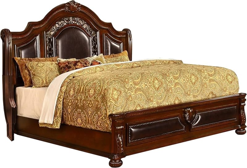 cherry wood king size bed 4