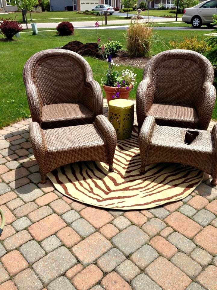 comfortable outdoor furniture without cushions 3