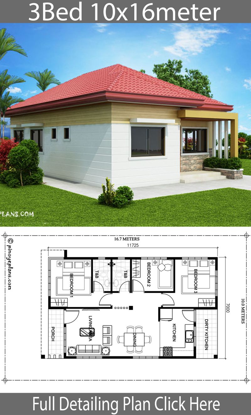 contemporary 3 bedroom house designs 4