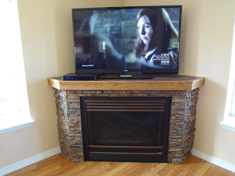 corner tv stands with fireplace 1