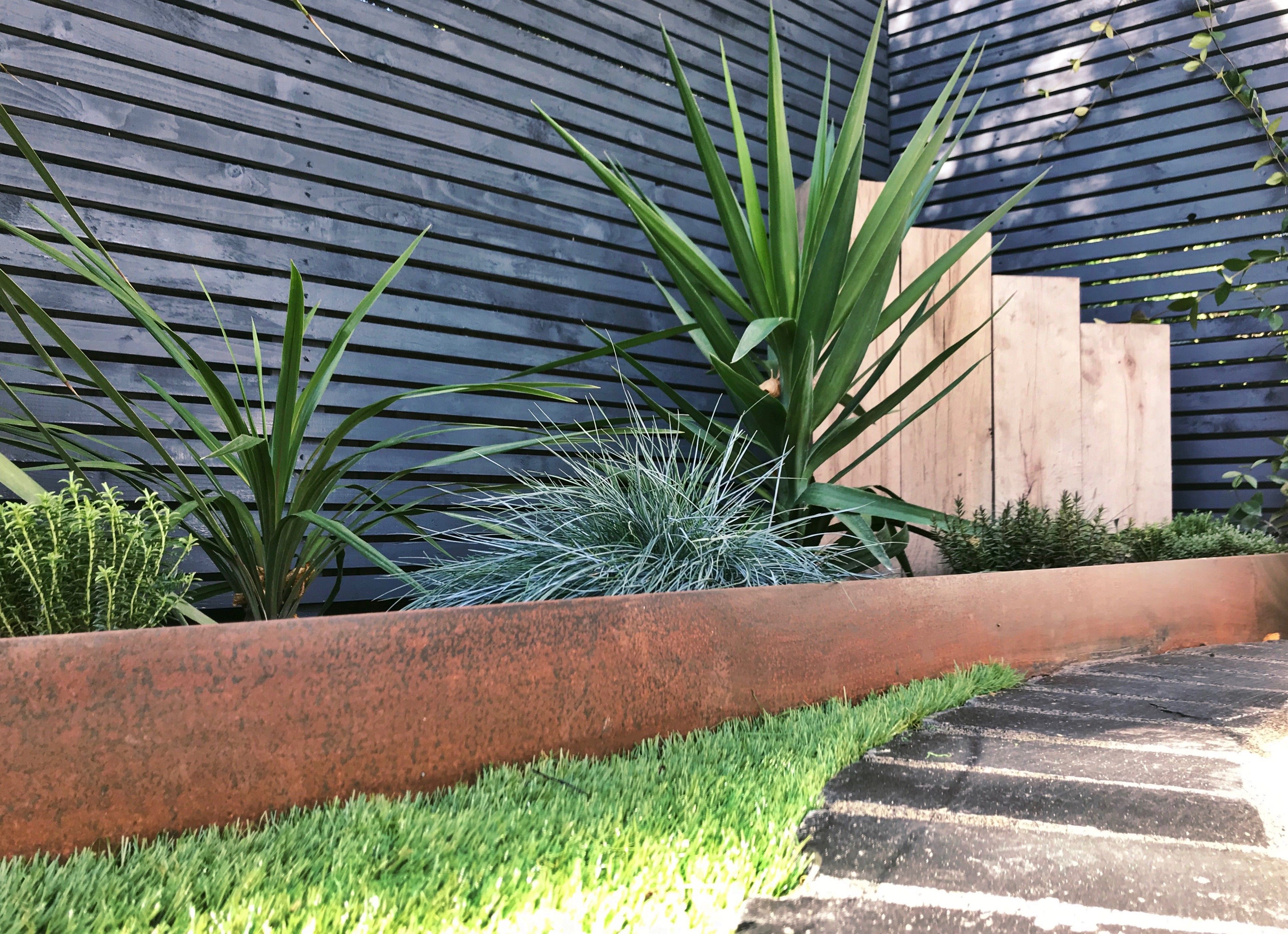 corten steel edging for landscaping 2