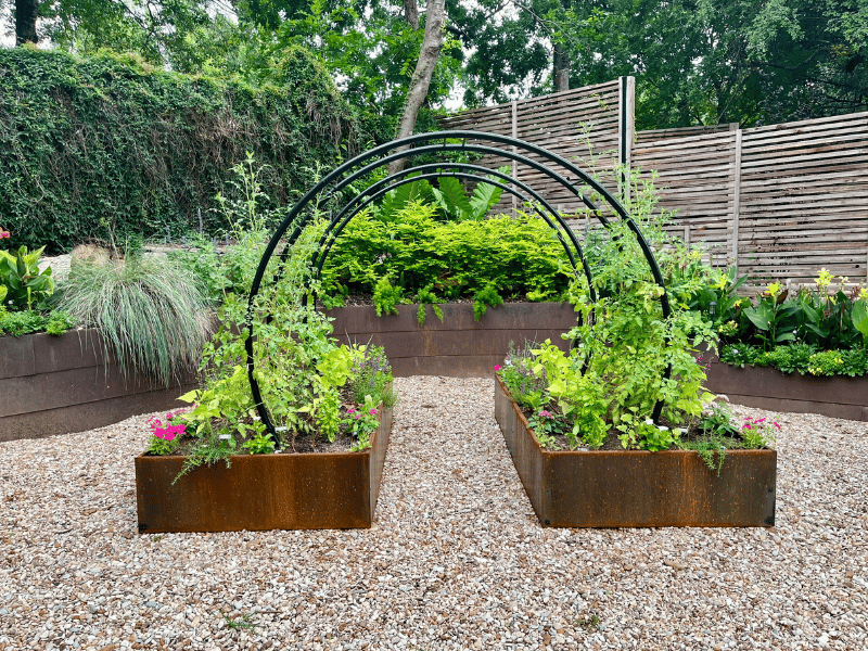 corten steel raised garden beds 3