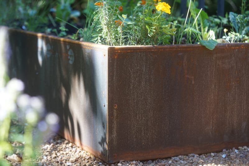corten steel raised garden beds 4