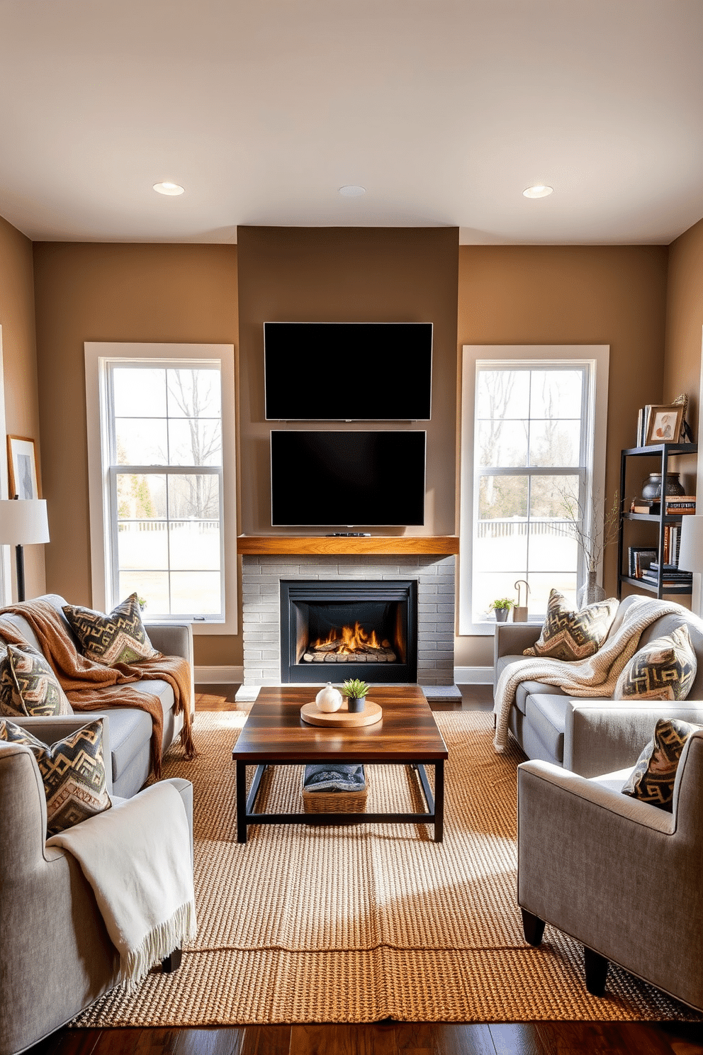 Crafting Your Cozy Corner The Art of Arranging TV and Fireplace 2