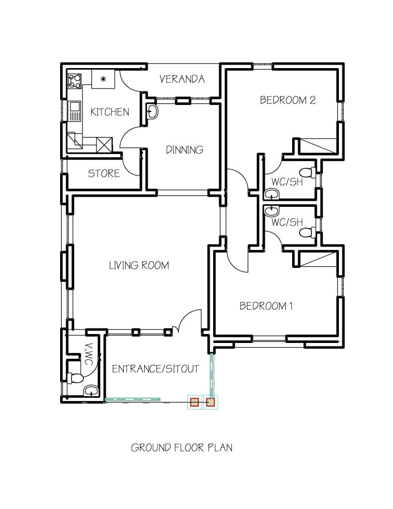 Crafting Your Cozy Haven Understanding 2 Bedroom Bungalow Layouts 2