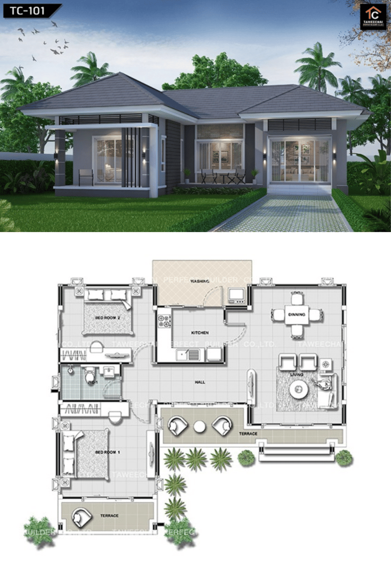 Crafting Your Cozy Haven Understanding 2 Bedroom Bungalow Layouts 3
