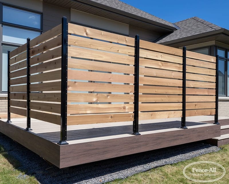 Crafting Your Deck's Private Haven A Guide to Railing Privacy Solutions 4