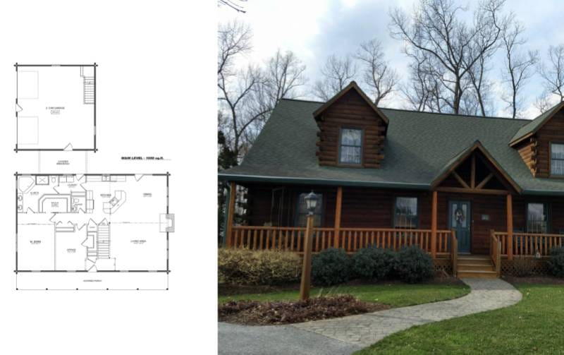 Crafting Your Dream Log Cabin Understanding 3 Bedroom Floor 2