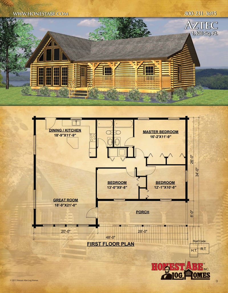Crafting Your Dream Log Cabin Understanding 3 Bedroom Floor 4