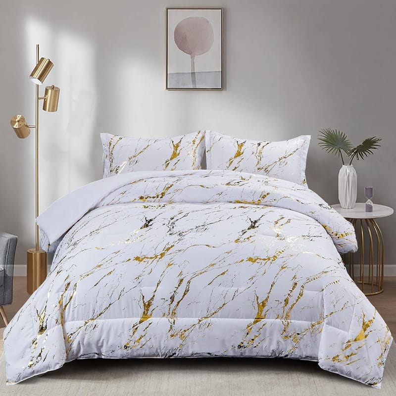 Crafting Your Dream Retreat The Enduring Allure of a White and Gold Bed Set 2