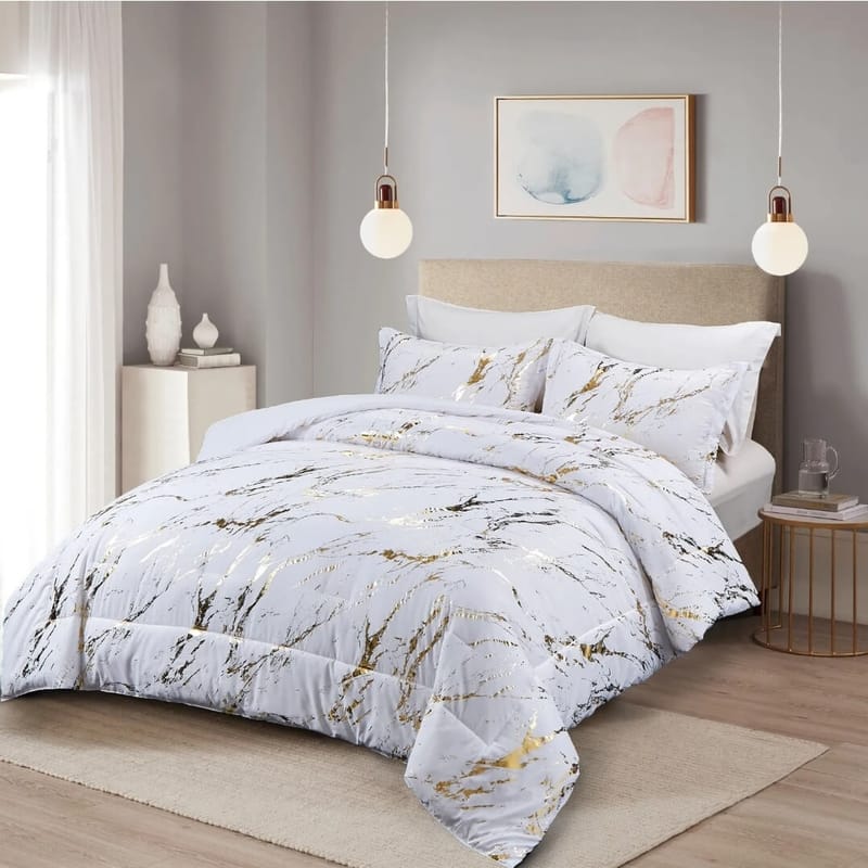 Crafting Your Dream Retreat The Enduring Allure of a White and Gold Bed Set 3