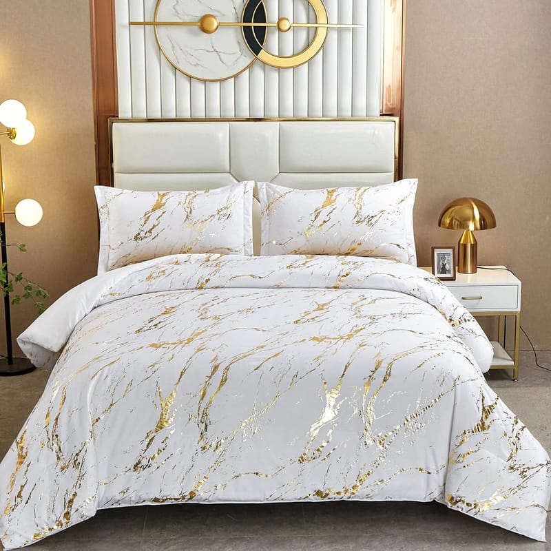 Crafting Your Dream Retreat The Enduring Allure of a White and Gold Bed Set 1