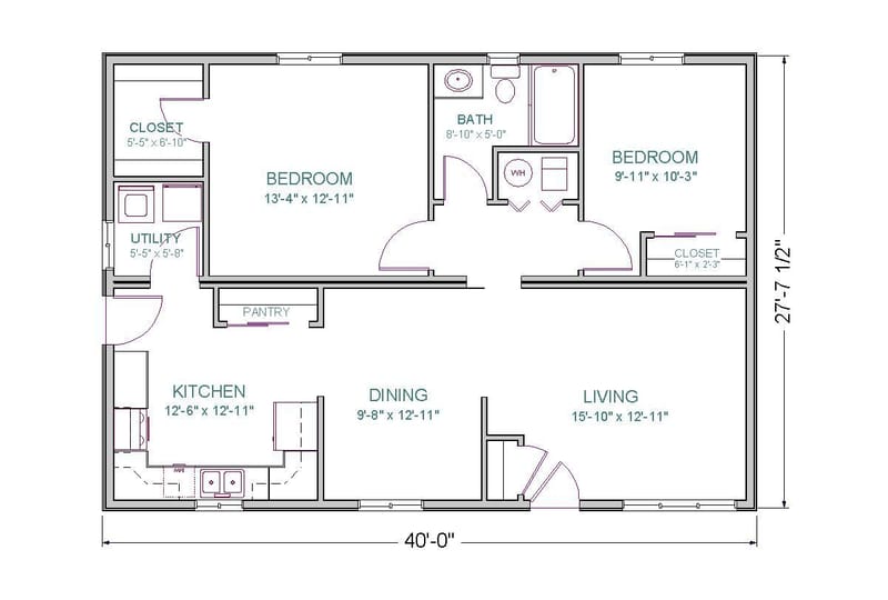 Crafting Your Ideal Home Understanding 2 Bedroom Plans Under 1 1