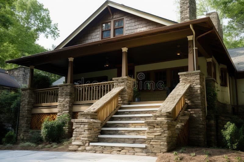 craftsman style house with wrap around porch 5