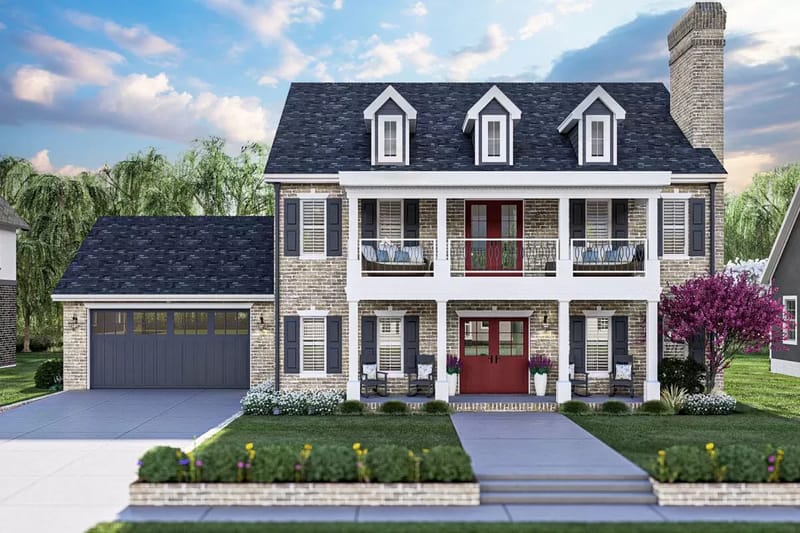 Creating Curb Appeal Ideas for Your Two-Story House with a Front Porch 3