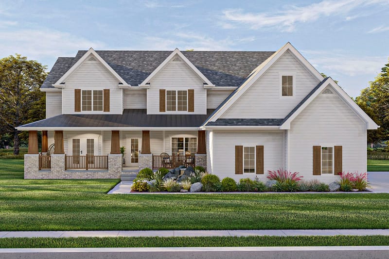 Creating Curb Appeal Ideas for Your Two-Story House with a Front Porch 4