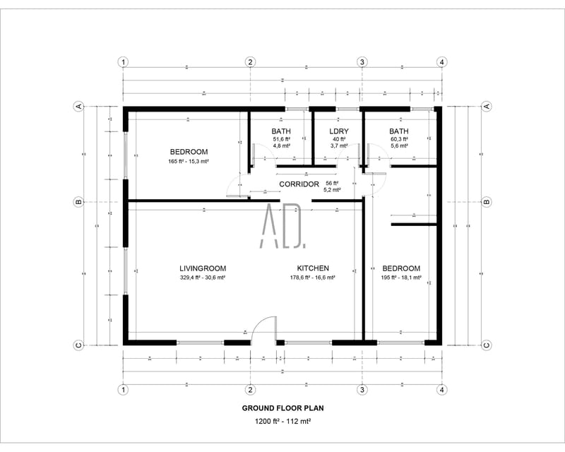 Creating Functional and Beautiful Spaces in a 1200 Sq Ft 2-Bedroom Home 1