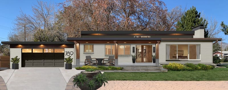 curb appeal for ranch style house 3