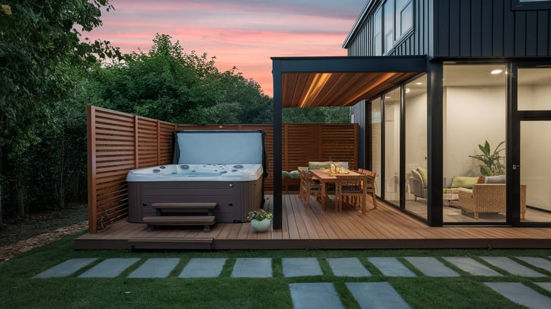 deck design with hot tub 3