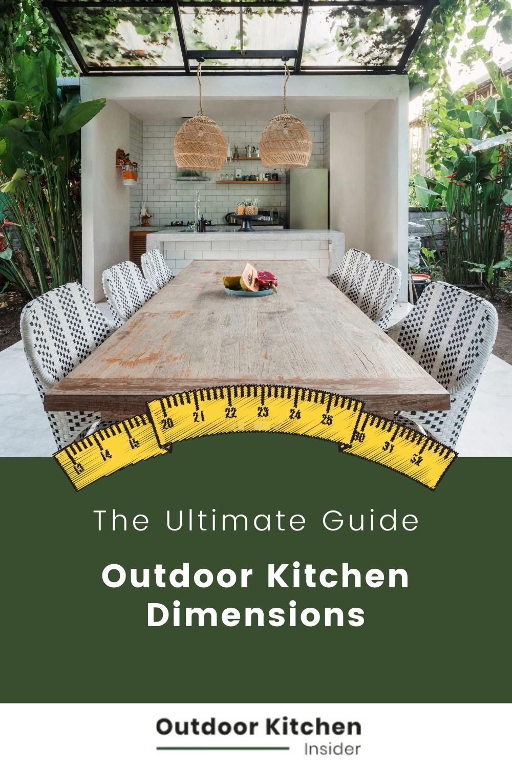 depth of outdoor kitchen counter 4