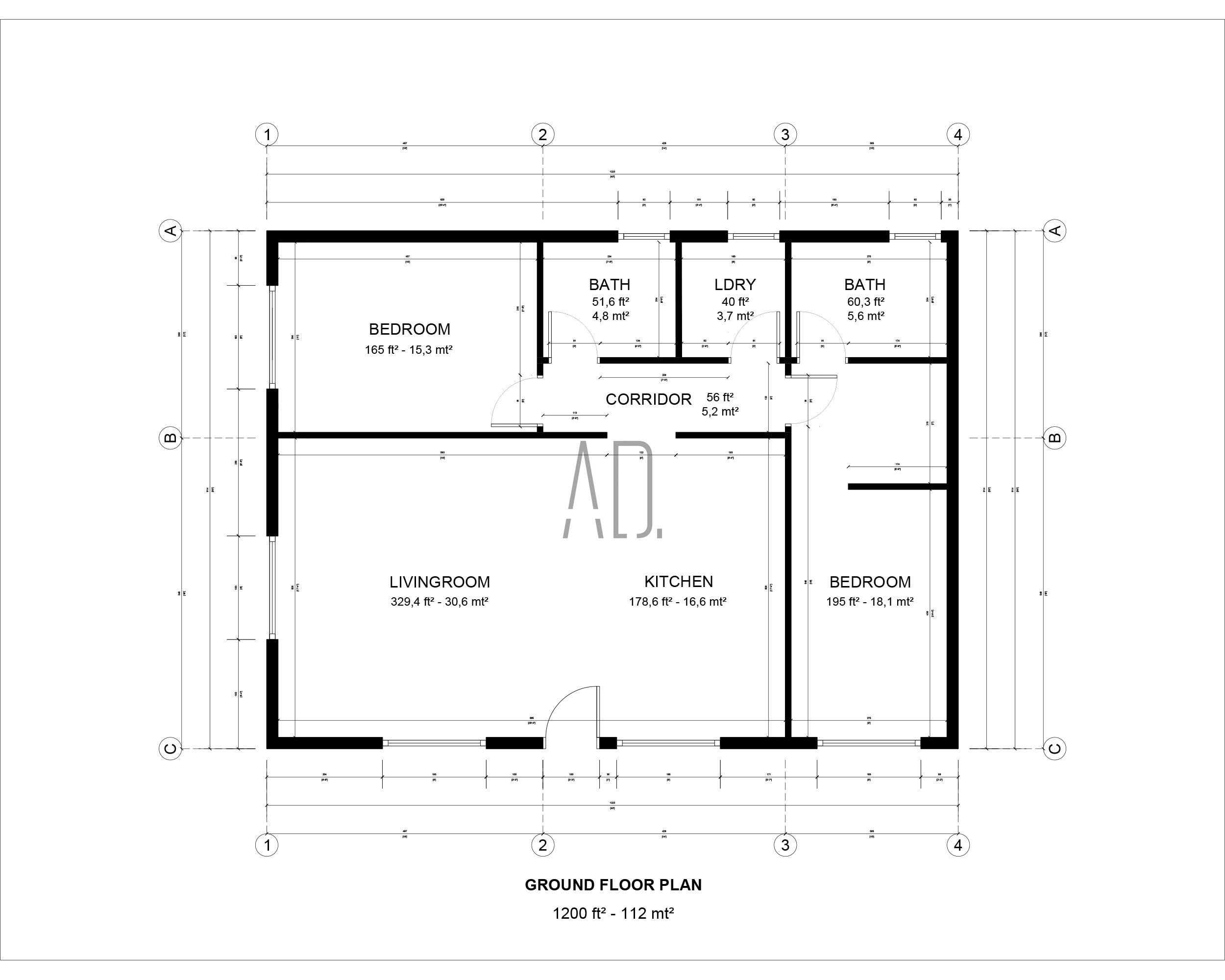Designing a Cozy Haven The Art of 1200 Sq Ft Two Bedroom 1