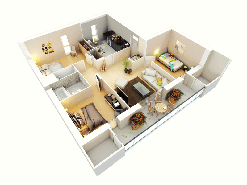 Designing Your Dream Small Home How Three Bedrooms Can Live Large 5
