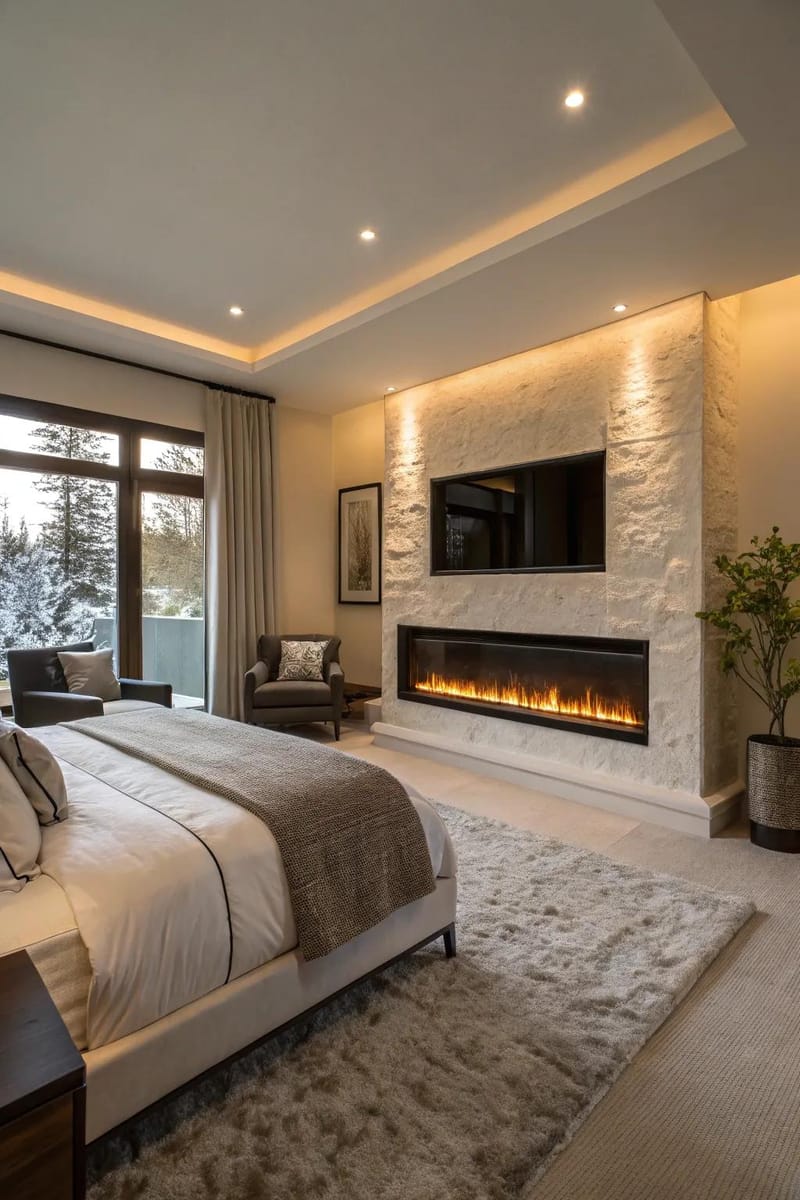 Designing Your Master Bedroom Fireplace A Guide to Effortless Elegance 2