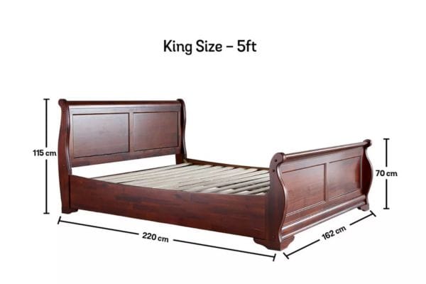 dimensions of a king size sleigh bed 2
