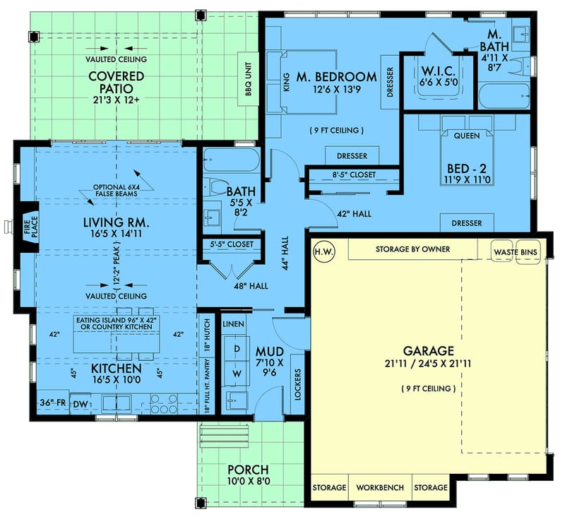 Discover the Charm of 1200 Sq Ft Ranch House Plans for Cozy Living 3